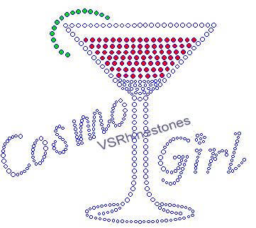 Cosmo Girl Rhinestone Transfer